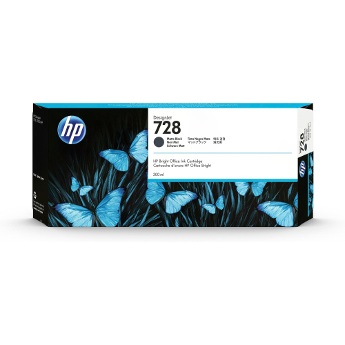 HP 728 CARTUCCIA INK-JET 300 ML MATTE BLACK